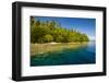 Crystal Clear Water and an Islet in the Ant Atoll, Pohnpei, Micronesia, Pacific-Michael Runkel-Framed Photographic Print