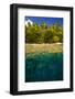 Crystal Clear Water and an Islet in the Ant Atoll, Pohnpei, Micronesia, Pacific-Michael Runkel-Framed Photographic Print