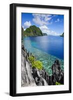 Crystal Clear Water in the Bacuit Archipelago, Palawan, Philippines, Southeast Asia, Asia-Michael Runkel-Framed Premium Photographic Print