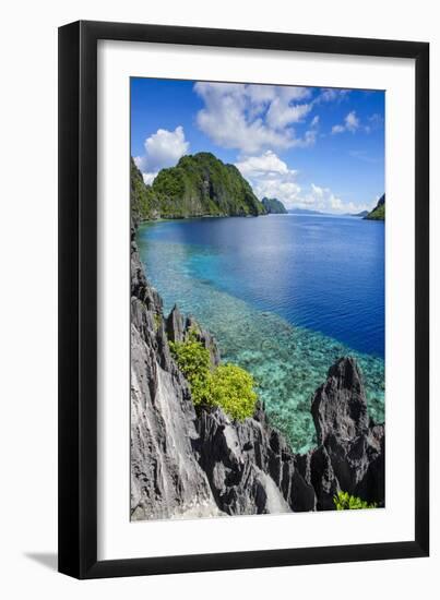 Crystal Clear Water in the Bacuit Archipelago, Palawan, Philippines, Southeast Asia, Asia-Michael Runkel-Framed Photographic Print