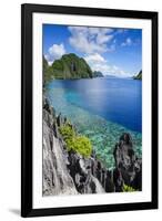 Crystal Clear Water in the Bacuit Archipelago, Palawan, Philippines, Southeast Asia, Asia-Michael Runkel-Framed Photographic Print