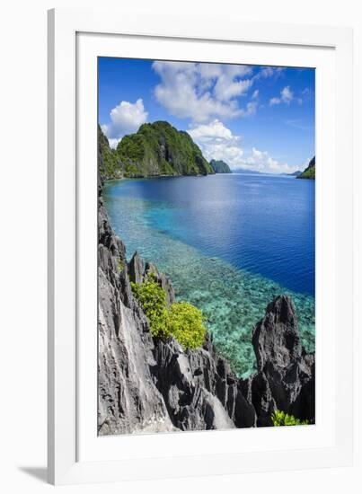 Crystal Clear Water in the Bacuit Archipelago, Palawan, Philippines, Southeast Asia, Asia-Michael Runkel-Framed Photographic Print