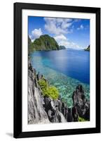 Crystal Clear Water in the Bacuit Archipelago, Palawan, Philippines, Southeast Asia, Asia-Michael Runkel-Framed Photographic Print