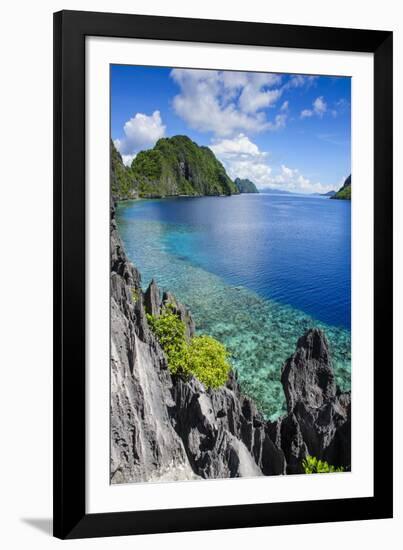 Crystal Clear Water in the Bacuit Archipelago, Palawan, Philippines, Southeast Asia, Asia-Michael Runkel-Framed Photographic Print