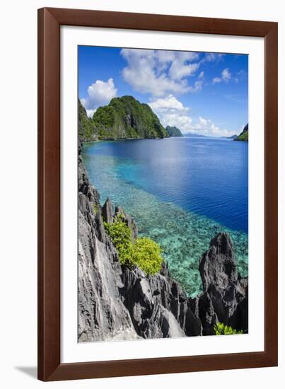 Crystal Clear Water in the Bacuit Archipelago, Palawan, Philippines, Southeast Asia, Asia-Michael Runkel-Framed Photographic Print