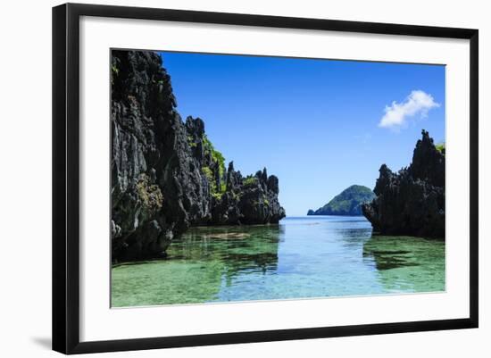 Crystal Clear Water in the Bacuit Archipelago, Palawan, Philippines, Southeast Asia, Asia-Michael Runkel-Framed Photographic Print