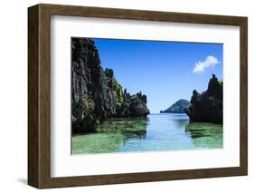 Crystal Clear Water in the Bacuit Archipelago, Palawan, Philippines, Southeast Asia, Asia-Michael Runkel-Framed Photographic Print