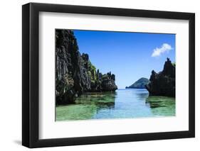 Crystal Clear Water in the Bacuit Archipelago, Palawan, Philippines, Southeast Asia, Asia-Michael Runkel-Framed Photographic Print