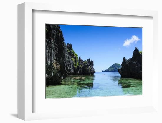 Crystal Clear Water in the Bacuit Archipelago, Palawan, Philippines, Southeast Asia, Asia-Michael Runkel-Framed Photographic Print