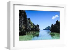 Crystal Clear Water in the Bacuit Archipelago, Palawan, Philippines, Southeast Asia, Asia-Michael Runkel-Framed Photographic Print