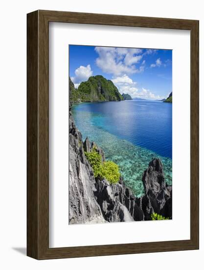 Crystal Clear Water in the Bacuit Archipelago, Palawan, Philippines, Southeast Asia, Asia-Michael Runkel-Framed Photographic Print