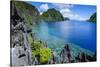Crystal Clear Water in the Bacuit Archipelago, Palawan, Philippines-Michael Runkel-Stretched Canvas