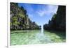 Crystal Clear Water in the Bacuit Archipelago, Palawan, Philippines-Michael Runkel-Framed Photographic Print