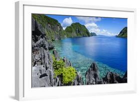 Crystal Clear Water in the Bacuit Archipelago, Palawan, Philippines-Michael Runkel-Framed Photographic Print