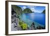 Crystal Clear Water in the Bacuit Archipelago, Palawan, Philippines-Michael Runkel-Framed Photographic Print