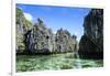 Crystal Clear Water in the Bacuit Archipelago, Palawan, Philippines-Michael Runkel-Framed Photographic Print