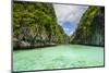 Crystal Clear Water in the Bacuit Archipelago, Palawan, Philippines-Michael Runkel-Mounted Photographic Print