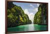 Crystal Clear Water in the Bacuit Archipelago, Palawan, Philippines-Michael Runkel-Framed Photographic Print