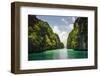 Crystal Clear Water in the Bacuit Archipelago, Palawan, Philippines-Michael Runkel-Framed Photographic Print