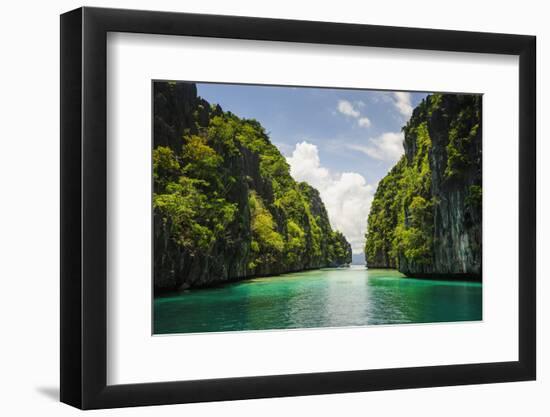 Crystal Clear Water in the Bacuit Archipelago, Palawan, Philippines-Michael Runkel-Framed Photographic Print