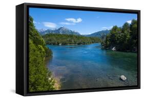 Crystal Clear Water in the Los Alerces National Park, Chubut, Patagonia, Argentina, South America-Michael Runkel-Framed Stretched Canvas