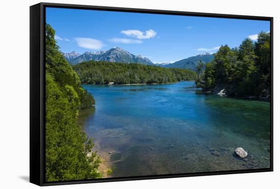 Crystal Clear Water in the Los Alerces National Park, Chubut, Patagonia, Argentina, South America-Michael Runkel-Framed Stretched Canvas