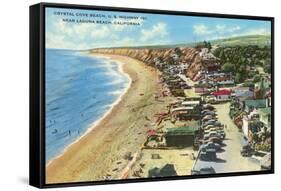 Crystal Cove Beach, Highway 101, Laguna Beach, California-null-Framed Stretched Canvas