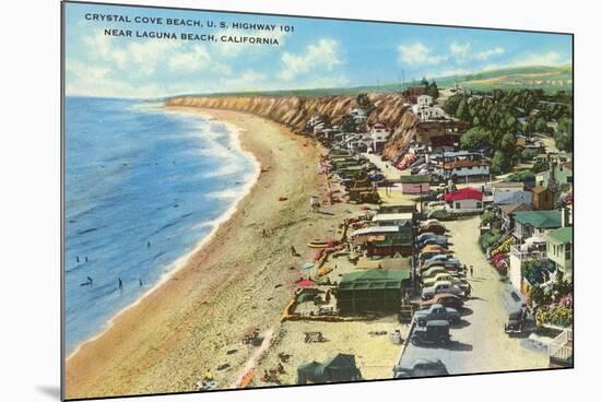 Crystal Cove Beach, Highway 101, Laguna Beach, California-null-Mounted Art Print