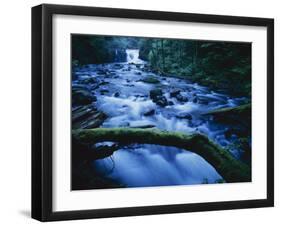 Crystal Falls, McDowell Creek Falls Country Park, Oregon, USA-Charles Gurche-Framed Premium Photographic Print