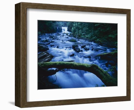 Crystal Falls, McDowell Creek Falls Country Park, Oregon, USA-Charles Gurche-Framed Photographic Print