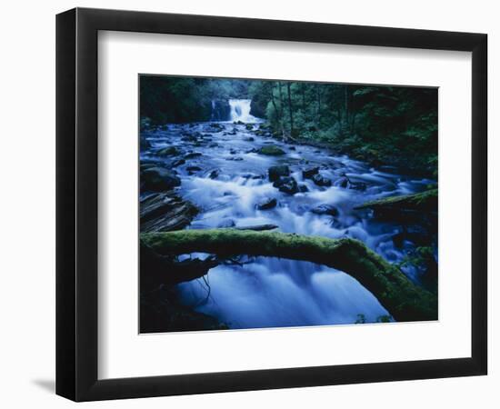 Crystal Falls, McDowell Creek Falls Country Park, Oregon, USA-Charles Gurche-Framed Photographic Print