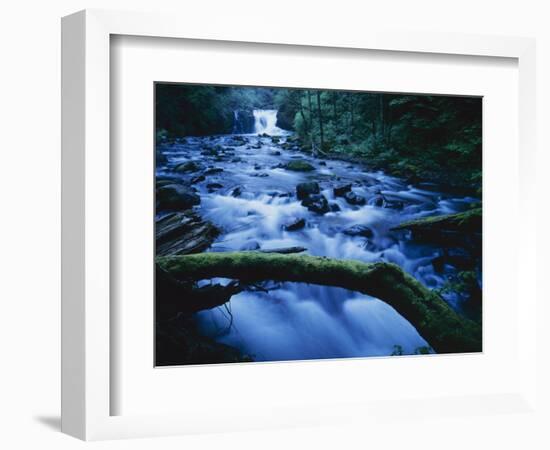 Crystal Falls, McDowell Creek Falls Country Park, Oregon, USA-Charles Gurche-Framed Photographic Print