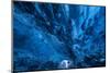 Crystal Ice Cave under Vatnajokull Glacier in south Iceland-Chuck Haney-Mounted Photographic Print