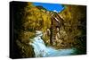 Crystal Mill Is an Old Ghost Town High Up in the Hills of the Maroon Bells, Colorado-Brad Beck-Stretched Canvas