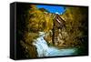 Crystal Mill Is an Old Ghost Town High Up in the Hills of the Maroon Bells, Colorado-Brad Beck-Framed Stretched Canvas