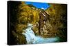 Crystal Mill Is an Old Ghost Town High Up in the Hills of the Maroon Bells, Colorado-Brad Beck-Stretched Canvas