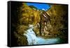 Crystal Mill Is an Old Ghost Town High Up in the Hills of the Maroon Bells, Colorado-Brad Beck-Framed Stretched Canvas