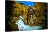 Crystal Mill Is an Old Ghost Town High Up in the Hills of the Maroon Bells, Colorado-Brad Beck-Stretched Canvas