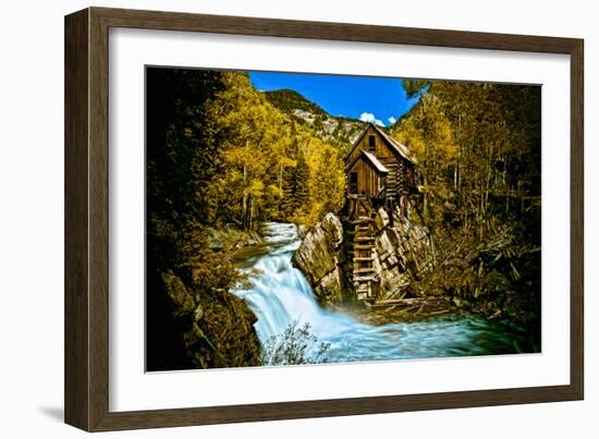 Crystal Mill Is an Old Ghost Town High Up in the Hills of the Maroon Bells, Colorado-Brad Beck-Framed Photographic Print