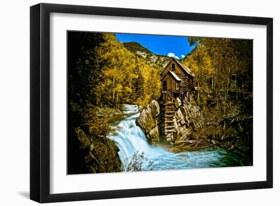 Crystal Mill Is an Old Ghost Town High Up in the Hills of the Maroon Bells, Colorado-Brad Beck-Framed Photographic Print