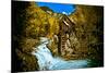 Crystal Mill Is an Old Ghost Town High Up in the Hills of the Maroon Bells, Colorado-Brad Beck-Mounted Photographic Print