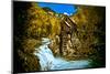 Crystal Mill Is an Old Ghost Town High Up in the Hills of the Maroon Bells, Colorado-Brad Beck-Mounted Photographic Print