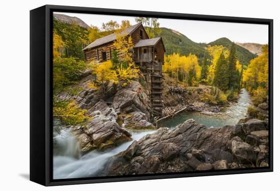 Crystal Mill Is One of the Major Iconic Shots of Colorado in Autumn-Jason J. Hatfield-Framed Stretched Canvas