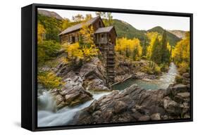 Crystal Mill Is One of the Major Iconic Shots of Colorado in Autumn-Jason J. Hatfield-Framed Stretched Canvas