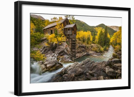 Crystal Mill Is One of the Major Iconic Shots of Colorado in Autumn-Jason J. Hatfield-Framed Photographic Print