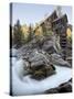 Crystal Mill with Aspens in Fall Colors, Crystal, Colorado, United States of America, North America-James Hager-Stretched Canvas