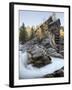 Crystal Mill with Aspens in Fall Colors, Crystal, Colorado, United States of America, North America-James Hager-Framed Photographic Print