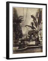 Crystal Palace : Montis Fountain and nave looking South (fontaine Montis et nef vue du sud)-Joseph Warren Zambra-Framed Giclee Print