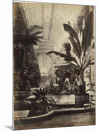 Crystal Palace : Montis Fountain and nave looking South (fontaine Montis et nef vue du sud)-Joseph Warren Zambra-Mounted Giclee Print