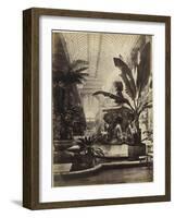 Crystal Palace : Montis Fountain and nave looking South (fontaine Montis et nef vue du sud)-Joseph Warren Zambra-Framed Giclee Print